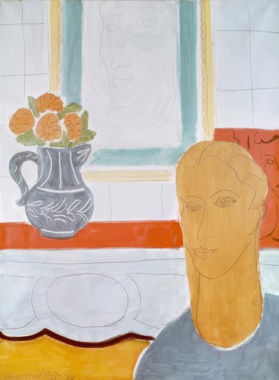 Okkerfarvet hoved af Henri Matisse