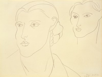 To studier af et kvindehoved af Henri Matisse