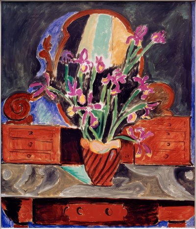 Vase med iris af Henri Matisse