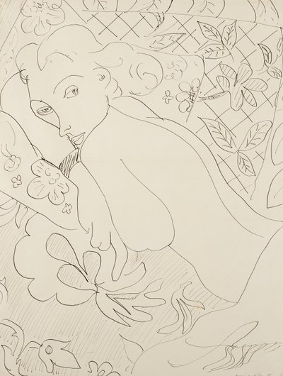 Kvinde, der lyver af Henri Matisse