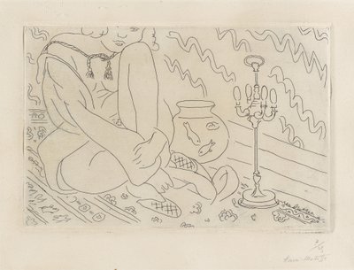Kvinde siddende i et interiør af Henri Matisse