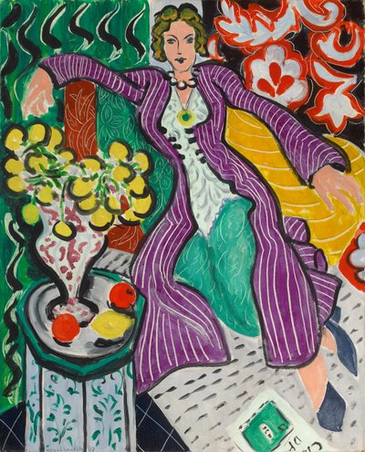 Kvinde i lilla frakke af Henri Matisse