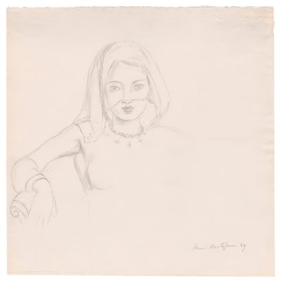 Ung kvinde med slør af Henri Matisse