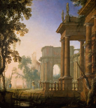 Jefta og hans datter, 1650-1700 af Henri Mauperche