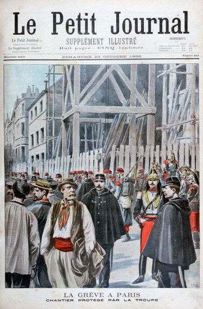 En strejke i Paris, 1898 af Henri Meyer