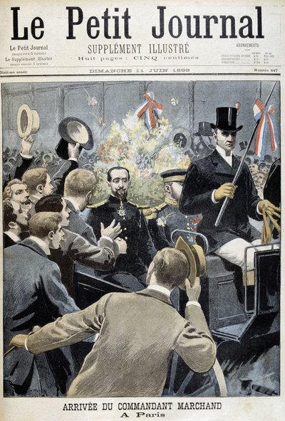 Kommandøren Marchands ankomst til Paris - i "" Le Petite Journal"" af 11/06/1899 af Henri Meyer