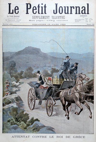 Angrebsforsøg på kongen af Grækenland, 1898 af Henri Meyer