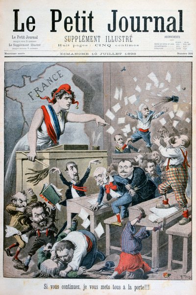 Karikatur af Deputeretkammeret, Paris, 1898 af Henri Meyer