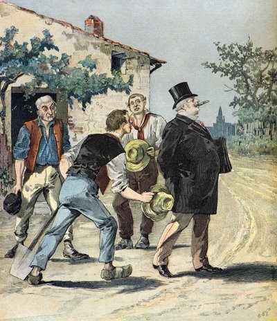 Karikatur af kandidaterne af Henri Meyer
