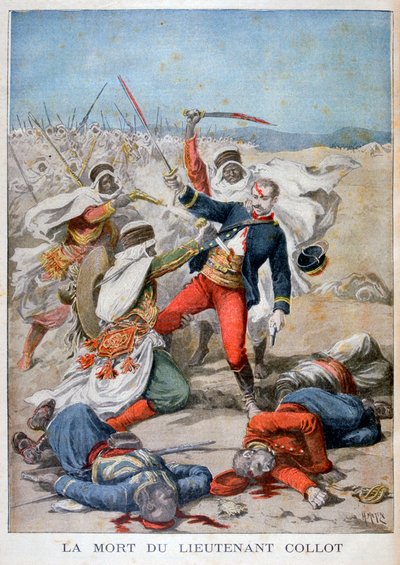 Løjtnant Collets død, Algeriet, 1896 af Henri Meyer