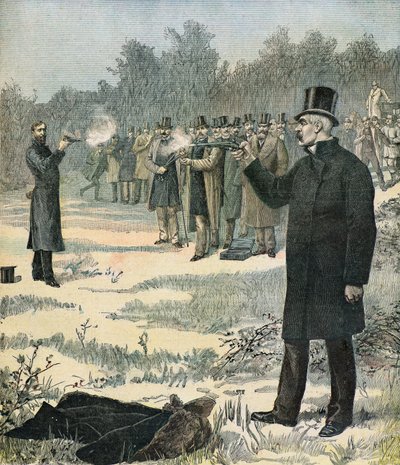 Duel mellem Georges Clemenceau og Paul Deroulede af Henri Meyer