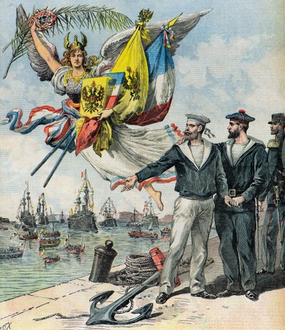 Entente Fraternelle mellem Rusland og Frankrig af Henri Meyer