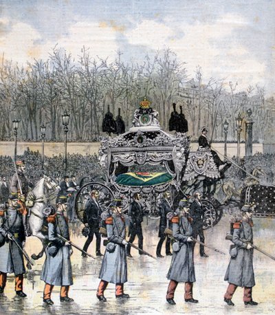 Begravelse af kejseren af Brasilien, 1891 af Henri Meyer