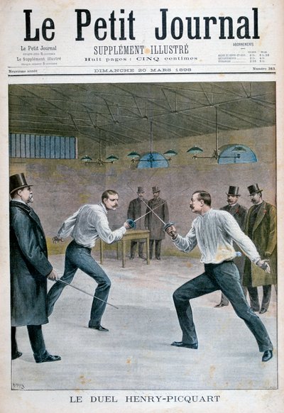 Henry-Picquart duel, 1898 af Henri Meyer