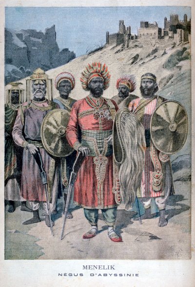 Menelik II af Abessinien, 1895 af Henri Meyer