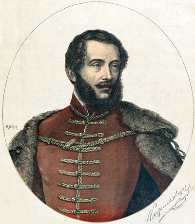 Portræt af Lajos Kossuth af Henri Meyer