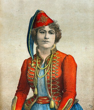 Portræt af skuespillerinden Marie Delna af Henri Meyer
