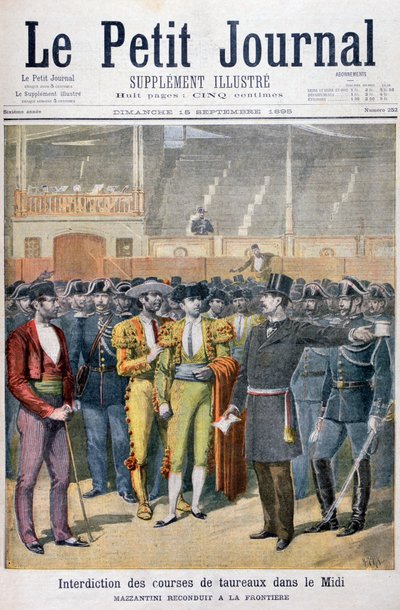 Forbud mod tyrefægtning i det sydlige Frankrig, 1895. af Henri Meyer