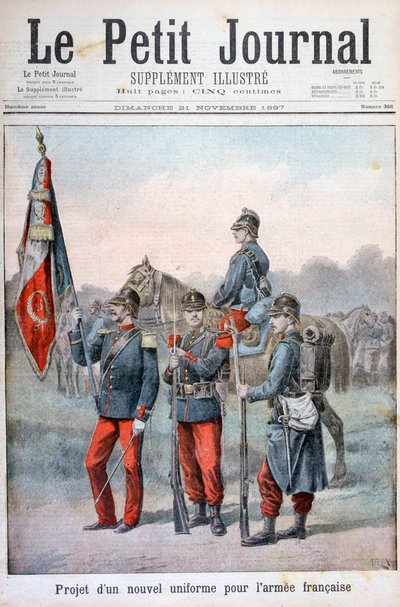 Foreslået nye uniformer for den franske hær, 1897 af Henri Meyer