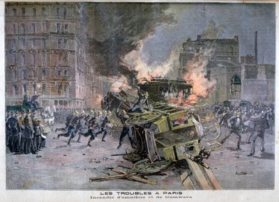 Optøjer i Paris, 1897 af Henri Meyer