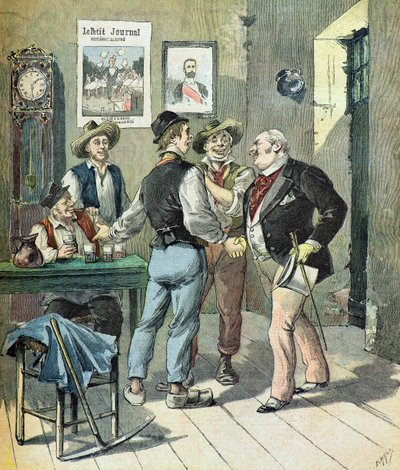 Satire over kandidater ved et valg af Henri Meyer