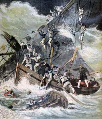 Forlis af La Bourdonnais, Sainte Marie, Madagaskar, 1893 af Henri Meyer