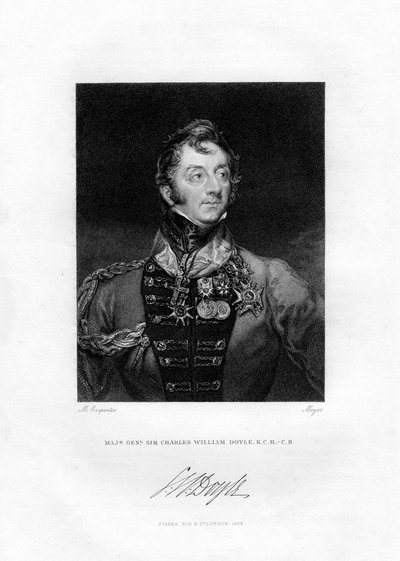 Sir Charles William Doyle, britisk general, 1829 af Henri Meyer