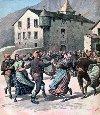 Farandole, Andorra, 1891 af Henri Meyer