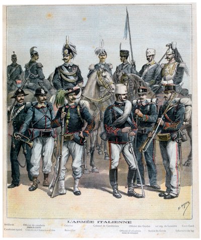 Den italienske hær, 1892 af Henri Meyer