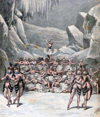 The Snow Ballet, from Voyage to the Moon af Jacques Offenbach, 1892 af Henri Meyer