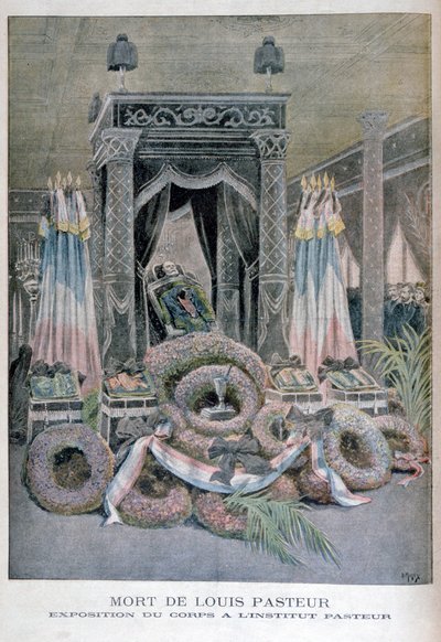 Louis Pasteurs død, fransk kemiker, 1895 af Henri Meyer