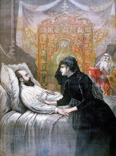 Døden af zar Alexander III af Rusland, 1894 af Henri Meyer