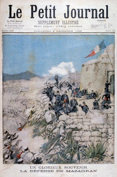 Forsvaret af Mazagran, Algeriet, 1896 af Henri Meyer
