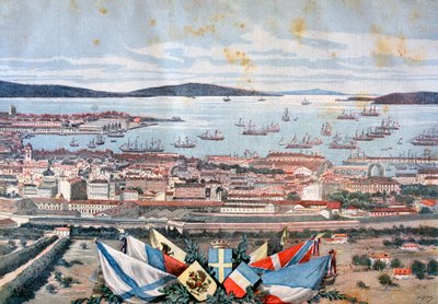 Havnen i Toulon, 1893 af Henri Meyer