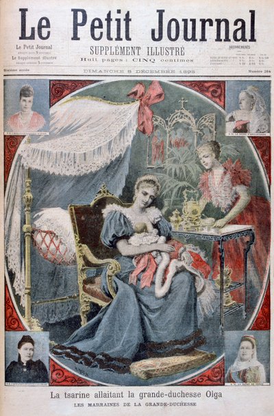 Tsarinaen, der plejer storhertuginden Olga af Rusland, 1895 af Henri Meyer