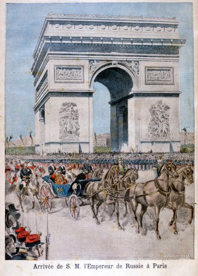 Zar Nicholas II ankommer til Paris, 1896 af Henri Meyer