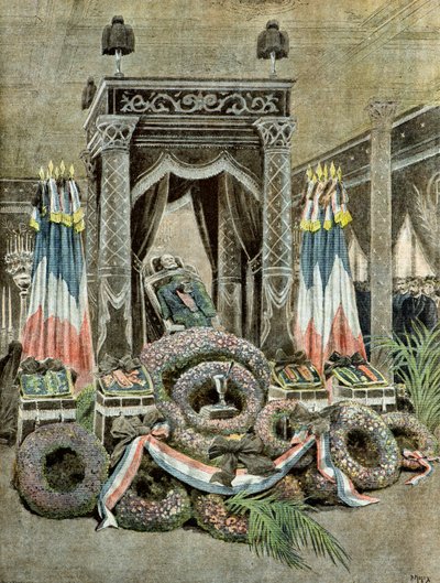 Louis Pasteurs død, 1895 (Illustration) af Henri Meyer