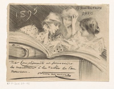 Nytårsønske fra Octave Uzanne for året 1895 af Henri Patrice Dillon