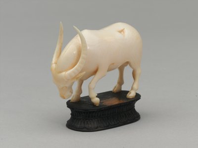 Sort biskop, skakbrik, Indien, 1820 ca af Henri Pille