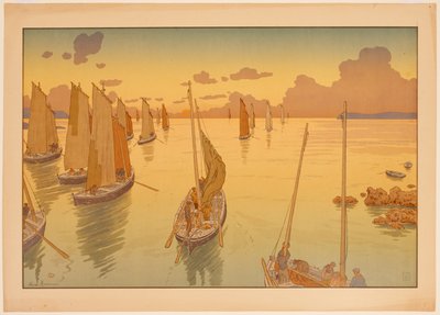 Naturens aspekter, nr. 11: Solnedgang af Henri Rivière