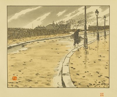 Fra Lamark-gaden [De 36 udsigter fra Eiffeltårnet] af Henri Rivière