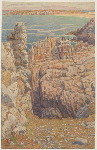 Klipperne ved Camaret af Henri Rivière