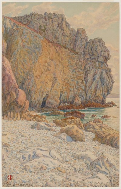 Klipperne ved Port Haor. Morgat af Henri Rivière