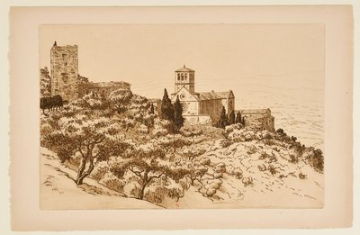 Basilikaen i Assisi af Henri Rivière