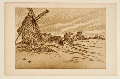 [Møller i La Palue] af Henri Rivière
