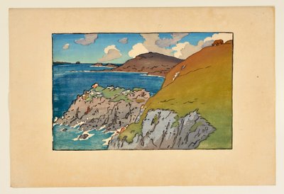 [Landskab med bretonske klipper] af Henri Rivière