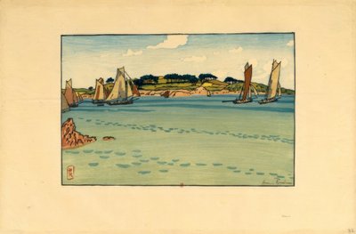 Henri Rivière, Gabares foran ….. af Henri Rivière