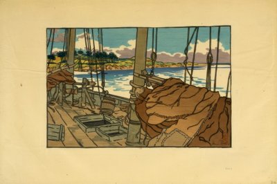 Hummerbåd ved mundingen af ​​Trieux (Loguivy) af Henri Rivière