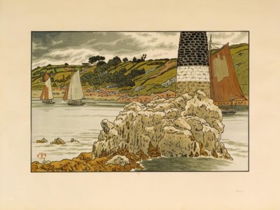 Beacon på Trieux af Henri Rivière