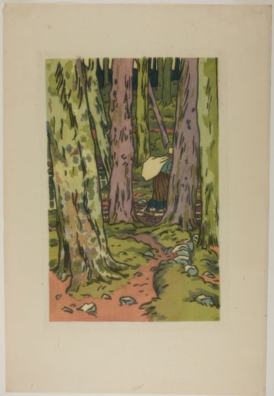 Vaskeri i skoven i Loguivy af Henri Rivière